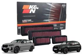 Filtro De Ar Esportivo K&n Para Bmw X4 M 3.0 2021 33-3160