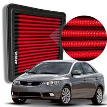 Filtro de Ar Esportivo Kia Cerato Motor Motor 1.6 16v Flex Ano 2009 a 2013 Potencia lavavel reutilizável novo Filtro de Ar Esportivo Kia Cerato Motor Motor 1.6 16v Flex Ano 2009 a 2013 Potencia lavavel reutilizável novo