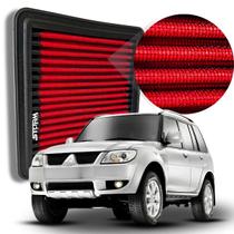 Filtro de ar Esportivo Mitsubishi Pajero TR4 Motor 2.0 Ano 2003 a 2015 Potencia Lavavel Reutilizável 4x4 automatico Filtro de ar Esportivo Mitsubishi Pajero TR4 Motor 2.0 Ano 2003 a 2015 Potencia Lavavel Reutilizável 4x4 automatico