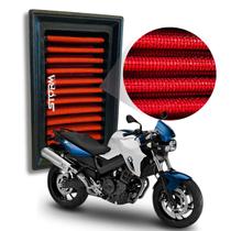 Filtro de Ar Esportivo Moto Bmw F800R Ano 2011 A 2014 F 800 R 800 Cilindradas cc Lavável Reutilizável Potencia