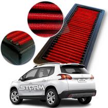 Filtro De Ar Esportivo Peugeot 2008 1.6 Thp Turbo ano 2015 a 2023 Suv Rs Filter Griffe Inconcert Flex Skywalker Style Crossway Lavável Reutilizável