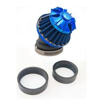 Filtro de Ar Esportivo Tmac Azul c/ Adaptador para Motos Universal