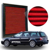Filtro de Ar Esportivo Vw Passat Variant Motor 1.8 Turbo Ano 1998 A 2005 Volkswagen Lavável Reutilizável Potencia Automatico T Manual