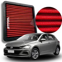Filtro De Ar Esportivo Vw Polo Motor 1.6 16v Msi 2017 A 2022 Volkswagen Trendline Highline Comfortiline Track Manual Automatico Hatch