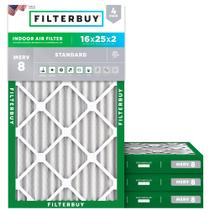 Filtro de ar Filterbuy 16x25x2 MERV 8 Dust Defense (pacote com 4) Filtro de ar Filterbuy 16x25x2 MERV 8 Dust Defense (pacote com 4)