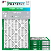 Filtro de ar Filterbuy 20x30x1 MERV 8 Dust Defense (pacote com 5) Filtro de ar Filterbuy 20x30x1 MERV 8 Dust Defense (pacote com 5)