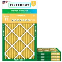 Filtro de ar Filterbuy MERV 11 12x36x1 (pacote com 4) Allergen Defense Filtro de ar Filterbuy MERV 11 12x36x1 (pacote com 4) Allergen Defense