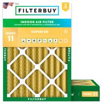 Filtro de ar Filterbuy MERV 11 14x20x4 (pacote com 2) Allergen Defense