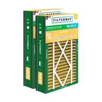 Filtro de ar Filterbuy MERV 11 16x25x3 (pacote com 2) Allergen Defense Filtro de ar Filterbuy MERV 11 16x25x3 (pacote com 2) Allergen Defense