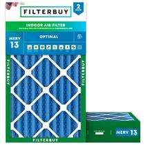 Filtro de ar Filterbuy MERV 13 16x24x4 (pacote com 2) Optimal Defense Filtro de ar Filterbuy MERV 13 16x24x4 (pacote com 2) Optimal Defense