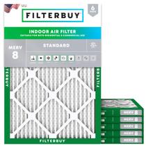 Filtro de ar Filterbuy MERV 8 13x20x1 (pacote com 6) Dust Defense