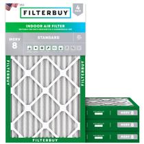 Filtro de ar Filterbuy MERV 8 14x24x2 (pacote com 4) Dust Defense