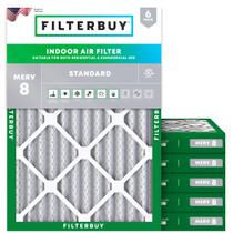 Filtro de ar Filterbuy MERV 8 18x24x2 (pacote com 6) Dust Defense Filtro de ar Filterbuy MERV 8 18x24x2 (pacote com 6) Dust Defense