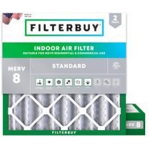 Filtro de ar Filterbuy MERV 8 Dust Defense 24x24x4 (pacote com 2) Filtro de ar Filterbuy MERV 8 Dust Defense 24x24x4 (pacote com 2)