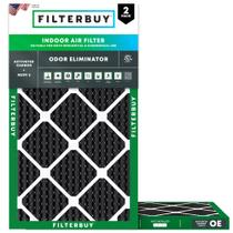 Filtro de ar Filterbuy MERV 8 Eliminador de odores 14x30x1 (pacote com 2) Filtro de ar Filterbuy MERV 8 Eliminador de odores 14x30x1 (pacote com 2)