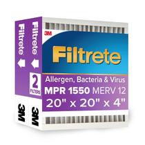 Filtro de ar Filtrete 20x20x4 MPR 150 MERV 12, pacote com 2 Filtro de ar Filtrete 20x20x4 MPR 150 MERV 12, pacote com 2