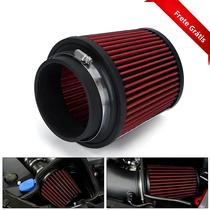 Filtro De Ar Frio Universal Vermelho De Alta Vazão 100mm Para Carro, Sistema De Entrada De Potência Filtro De Ar Frio Universal Vermelho De Alta Vazão 100mm Para Carro, Sistema De Entrada De Potência