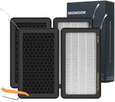 Filtro de Ar HEPA SNOWOOW para Tesla Model 3 e Y - Pacote com 4 Filtro de Ar HEPA SNOWOOW para Tesla Model 3 e Y - Pacote com 4