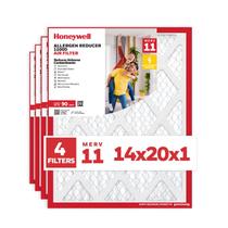 Filtro de ar Honeywell MERV 11 Redutor de alérgenos 14x20x1 (pacote com 4)