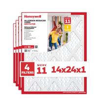 Filtro de ar Honeywell MERV 11 Redutor de alérgenos 14x24x1 (pacote com 4)