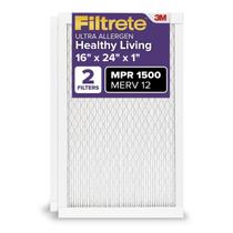 Filtro de ar HVAC Filtrete 16x24x2, MERV 12, MPR 1500 Filtro de ar HVAC Filtrete 16x24x2, MERV 12, MPR 1500