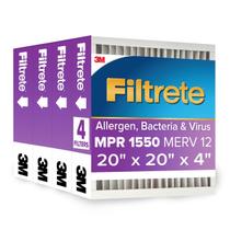 Filtro de Ar HVAC Filtrete MPR 1550 MERV 12 50x50x10 cm Kit com 4 Filtro de Ar HVAC Filtrete MPR 1550 MERV 12 50x50x10 cm Kit com 4