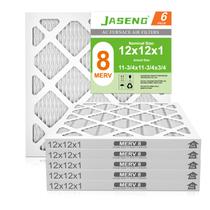 Filtro de ar JASENG 12x12x1 30x30x2 cm MERV 8, pacote com 6