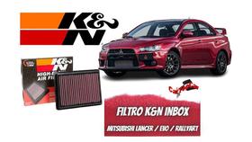Filtro de ar k&n - mitsubishi lancer evo ralliart asx outlander - ref. 33-2392 Filtro de ar k&n - mitsubishi lancer evo ralliart asx outlander - ref. 33-2392