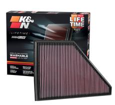 Filtro de Ar K&N Reutilizável e Lavável para Chevy, GMC e Cadillac Filtro de Ar K&N Reutilizável e Lavável para Chevy, GMC e Cadillac