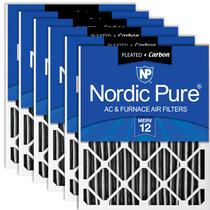 Filtro de ar Nordic Pure 15,5x24,5x3,6 cm MERV 12 Carbon, pacote com 6 Filtro de ar Nordic Pure 15,5x24,5x3,6 cm MERV 12 Carbon, pacote com 6