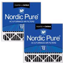 Filtro de ar Nordic Pure 20x20x4,5 cm MERV 12 Carbon, pacote com 2