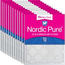 Filtro de ar Nordic Pure Tru Mini Pleat 15x23,5x2 cm MERV 12, pacote com 12
