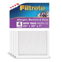 Filtro de ar para forno AC Filtrete 19,8x29,8x2 cm MERV 12, pacote com 4 Filtro de ar para forno AC Filtrete 19,8x29,8x2 cm MERV 12, pacote com 4