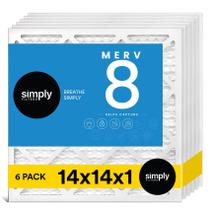 Filtro de Ar Simply 14x14x1 MERV 8 MPR 600 Pacote com 6 Filtro de Ar Simply 14x14x1 MERV 8 MPR 600 Pacote com 6