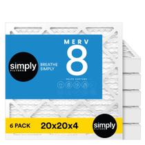 Filtro de ar Simply 19,5x19,5x9,2 cm MERV 8 MPR 600, pacote com 6 Filtro de ar Simply 19,5x19,5x9,2 cm MERV 8 MPR 600, pacote com 6