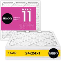 Filtro de ar Simply 24x24x1 MERV 11 MPR 1000, pacote com 6 Filtro de ar Simply 24x24x1 MERV 11 MPR 1000, pacote com 6