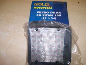 Filtro de ar titan 125 00-04 /fan 125 05-08 s/retentor - scud- gold