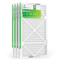Filtro de ar TRIGHTFILTERS 14x25x1 MERV 8 para HVAC, pacote com 4 Filtro de ar TRIGHTFILTERS 14x25x1 MERV 8 para HVAC, pacote com 4