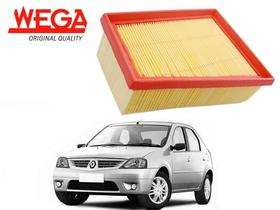 Filtro de ar wega renault logan 1.6 16v 2007 a 2013