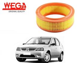 Filtro de ar wega renault logan 1.6 8v 2007 a 2013