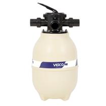 Filtro de Areia para Piscina SPA Jacuzzi V-30 com Válvula 6 Vias Veico Pro Fluidra