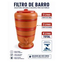 Filtro de Barro 2L+2L Completo com Vela/Purificador Cerâmica Filtro de Barro 2L+2L Completo com Vela/Purificador Cerâmica