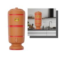 Filtro De Barro Cerâmica 8 Litros C/ Boia Vela E Torneira