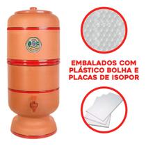 Filtro De Barro Completo 00 (2L+2L) Total 4l com vela Bóia torneira