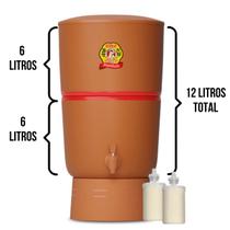 Filtro de Barro para Água São João Premium 6 Litros 2 Velas - Stéfani Filtro de Barro para Água São João Premium 6 Litros 2 Velas - Stéfani