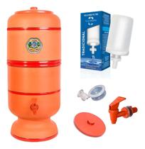 Filtro de barro santo antonio 4 litros total tradicional n00 marrom