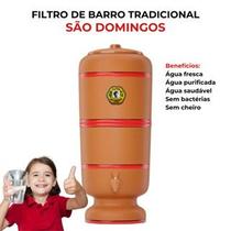 Filtro de Barro São Domingos Pequeno 4+4 Litros Completo Total 8 Litros