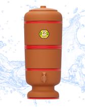 Filtro de barro são João 4 litros (4+4) com 1 vela tripla Ação Premium e 1 boia.