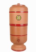 Filtro De Barro São João Tradicional 10L com 03 velas 03 boias 01 torneira 01 tampa COMPLETO