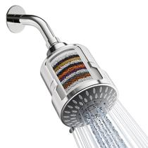 Filtro de cabeça de chuveiro Mist Water Softening Chrome 15 Stage